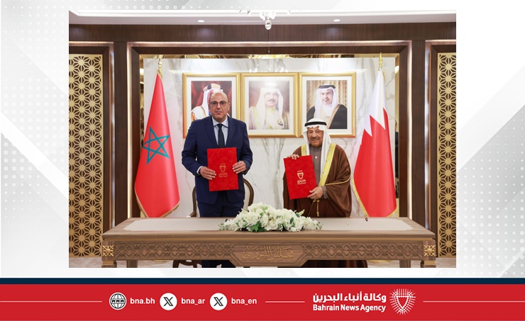 رئيسا مجلسي الشورى والمستشارين يوقعان بيانا مشتركا ويؤكدان مواصلة تعزيز علاقات الأخوة البحرينية المغربية والتعاون الثنائي لتحقيق المزيد من التقدم والازدهار